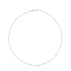 Gargantilha TOUS Chain em Prata com bolas de 3 mm, 45 cm.