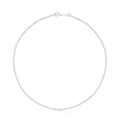 Gargantilha TOUS Chain em Prata com bolas de 2,2 mm, 40 cm.