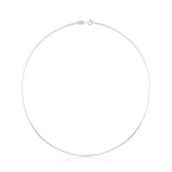 Gargantilha TOUS Chain em Prata semirrígida, 45 cm.