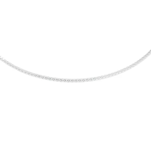 Gargantilha TOUS Chain em Prata semirrígida, 45 cm.