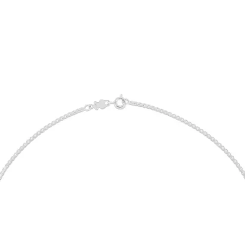 Gargantilha TOUS Chain em Prata semirrígida, 45 cm.