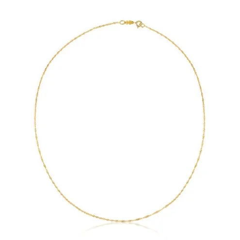 Gargantilha TOUS Chain em Ouro em espiral, 45 cm.