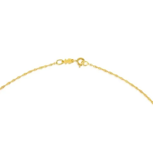 Gargantilha TOUS Chain em Ouro em espiral, 45 cm.