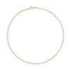 Gargantilha TOUS Chain oval em Prata vermeil rosa