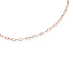 Gargantilha TOUS Chain oval em Prata vermeil rosa