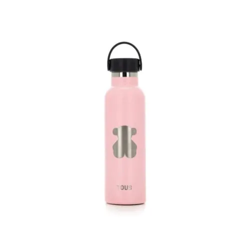 Garrafa com revestimento cerâmico Bear cor-de-rosa