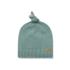 Gorro com nó de bebé Tricot verde