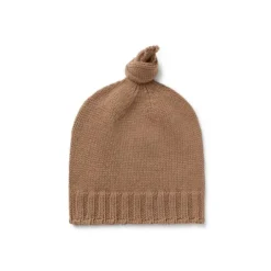 Gorro com nó de bebé Tricot bege
