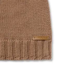 Gorro com nó de bebé Tricot bege