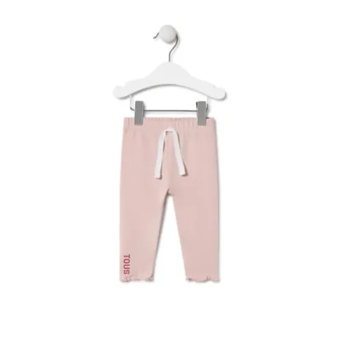 Leggings de menina Casual cor-de-rosa