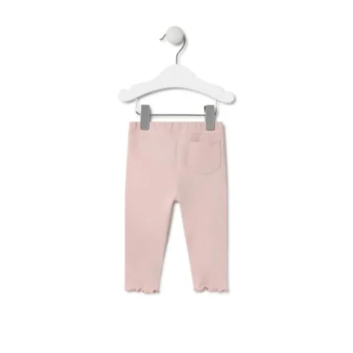 Leggings de menina Casual cor-de-rosa
