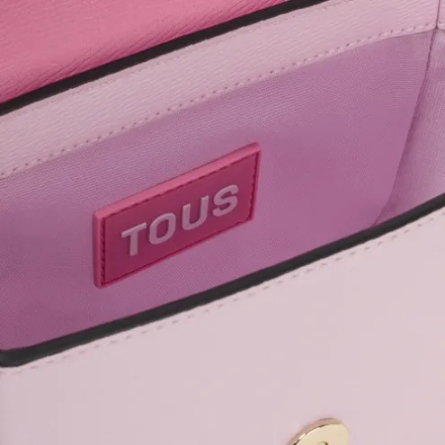 Mala de tiracolo pequena malva e rosa TOUS Amanda