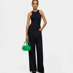 Mala Duffle pequena em pele verde TOUS Miranda