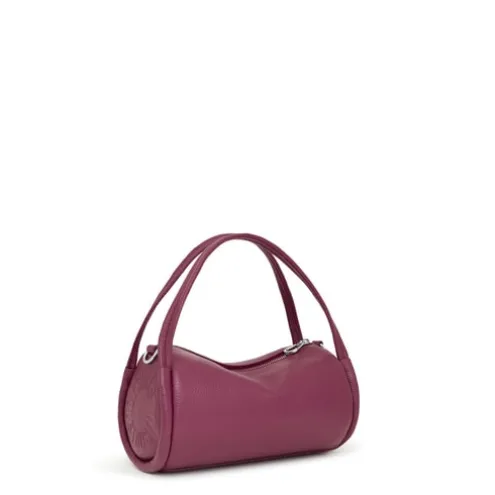 Mala Duffle pequena em pele bordeaux TOUS Miranda
