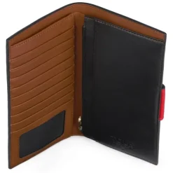 Média Carteira Flat Kaos Icon Multi Bege - Vermelho