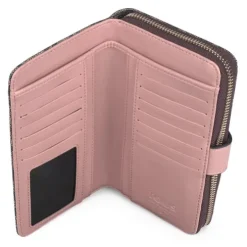 Média Carteira Kaos Icon Multi Preto - Rosa