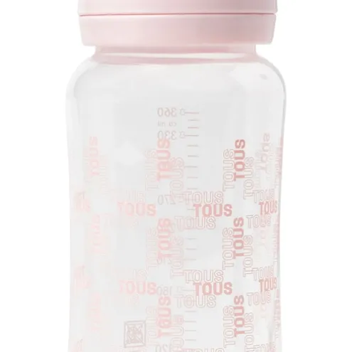 Pack de 2 biberões de bebé Square cor-de-rosa