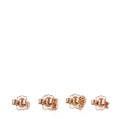 Pack de Brincos Motif em Prata Vermeil rosa com Espinélios