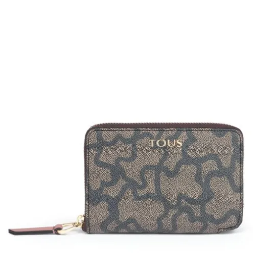 Pequena Carteira Kaos Icon Multi Preto - Rosa