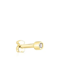 Piercing de orelha TOUS Basics em ouro e diamante