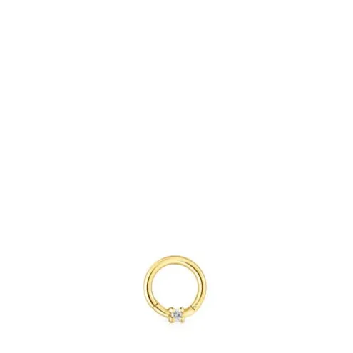 Piercing de orelha TOUS Basics em ouro com diamante