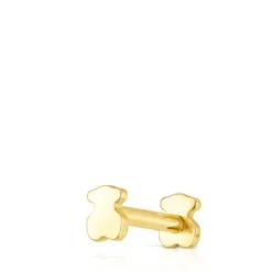 Piercing de orelha TOUS Piercing motivo urso em ouro