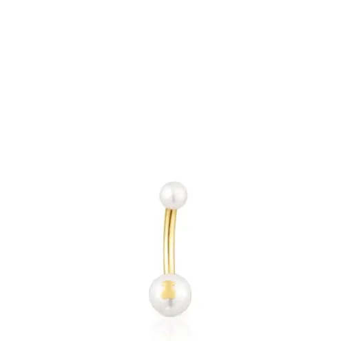 Piercing de umbigo TOUS Pearl em ouro e pérolas