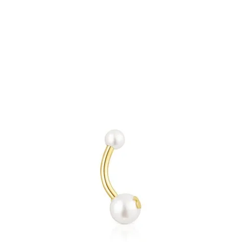 Piercing de umbigo TOUS Pearl em ouro e pérolas