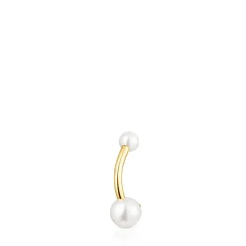 Piercing de umbigo TOUS Pearl em ouro e pérolas
