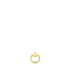 Piercing Plump em aço IP dourado
