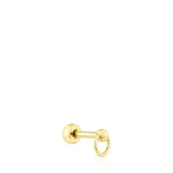 Piercing Plump em aço IP dourado