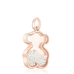 Pingente Areia em prata vermeil rosa e pérolas