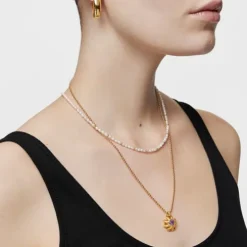 Pingente banhado a ouro de 18 K sobre prata e ametista Galia