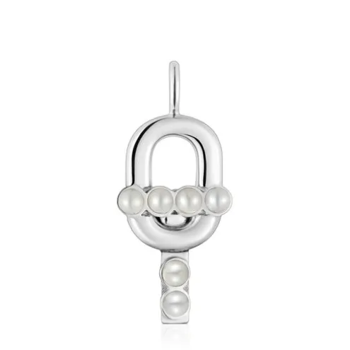 Pingente em prata e pérolas cultivadas TOUS MANIFESTO