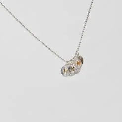 Pingente medalha letra H em prata e prata vermeil TOUS Alphabet