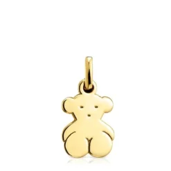 Pingente pequeno Sweet Dolls urso em Prata vermeil