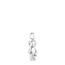 Pingente pequeno Teddy Bear urso em Prata