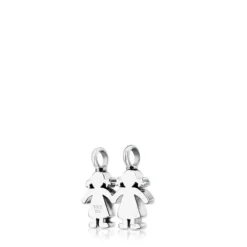 Pingente Sweet Dolls meninas em Prata