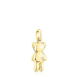 Pingente TOUS Teddy Bear Splash em prata vermeil e iolita
