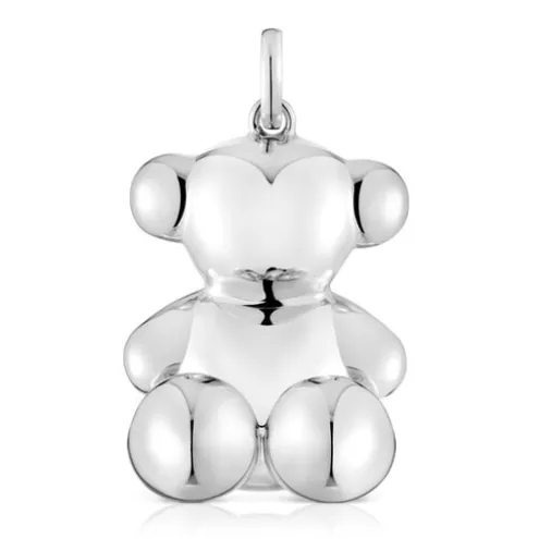 Pingente urso extragrande em prata Bold Bear