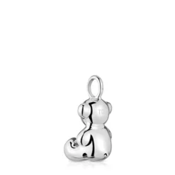 Pingente urso médio em prata e pérola cultivada Bold Bear