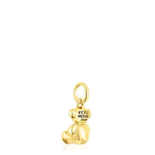 Pingente urso pequeno Bold Bear em prata vermeil