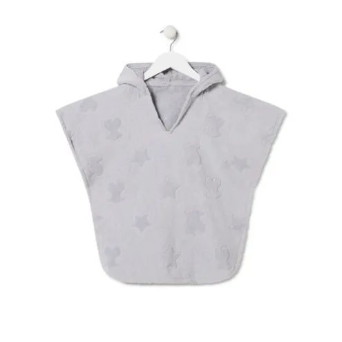 Poncho de tecido atoalhado Rus MS Cinzento