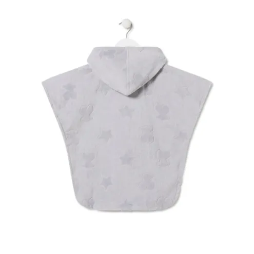 Poncho de tecido atoalhado Rus MS Cinzento