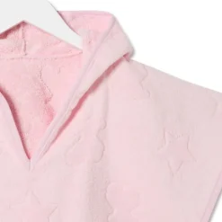 Poncho de tecido atoalhado Rus MS Rosa