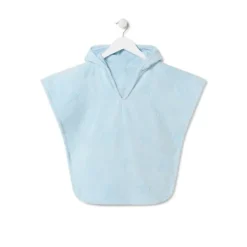 Poncho de tecido atoalhado Rus MS Azul Celeste