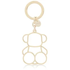 Porta-chaves Silhouette dourado Bold Bear