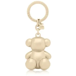 Porta-chaves urso Metal Bold Bear dourado