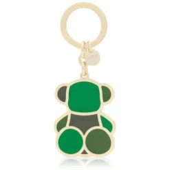 Porta-chaves verde TOUS Bear Faceted
