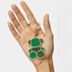Porta-chaves verde TOUS Bear Faceted